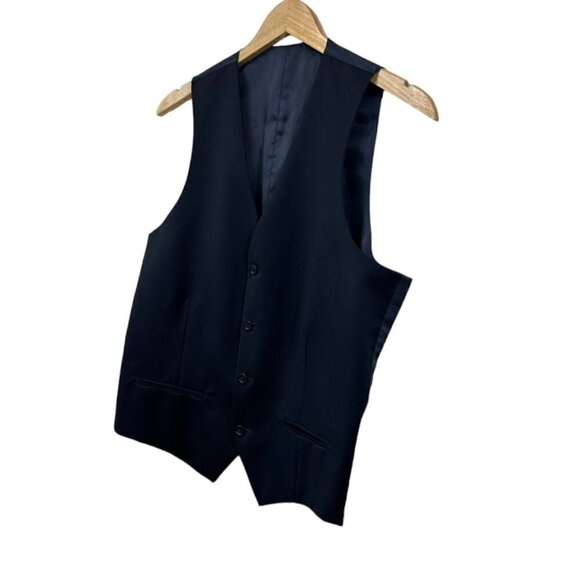 Alfani Men's Solid Suit Vest, Navy, 38R - Picture 2 of 5